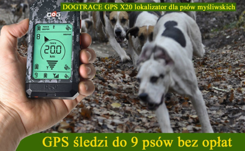 DOGTRACE GPS X20 zasięg 20 Km Dla psów Myśliwskich DOGTRACE GPS X20 zasięg 20 Km Dla psów Myśliwskich