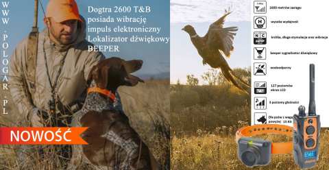 Elektroniczna obroża Dogtra 2600 T&B dosiada wibrację impul elektroniczny oraz lokalizator dźwiękowy. Elektroniczna obroża Dogtra 2600 T&B dosiada wibrację impul elektroniczny oraz lokalizator dźwiękowy.